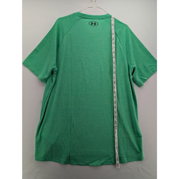 NWT Under Armour UA Tech Textured Men's Short Sleeve in Cyber Green size Large - Picture 6 of 6